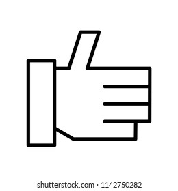 Thumb Up icon vector icon. Simple element illustration. Thumb Up symbol design. Can be used for web and mobile.