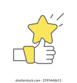 Thumb Up icon vector stock illustration