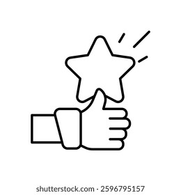 Thumb Up icon vector stock illustration