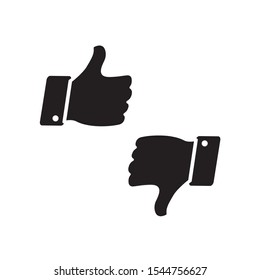 thumb icon vector symbol template