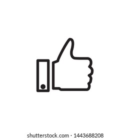 thumb up icon vector template