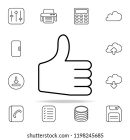 thumb up icon. Web icons universal set for web and mobile