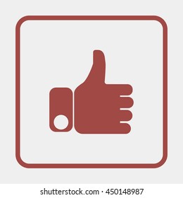 Thumb up illustration.