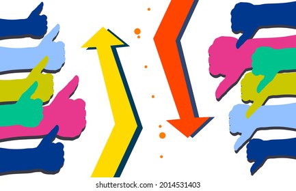 up thumb illustration symbol like concept