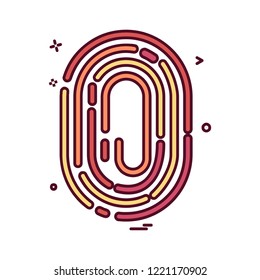 Thumb impression icon design vector