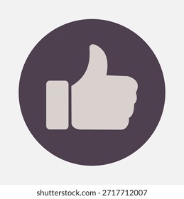 Pulgar hacia arriba como icono de Aprobación