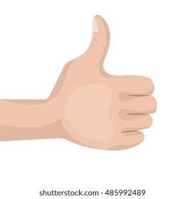 thumb up like concept design