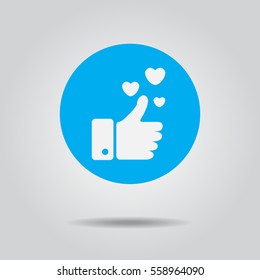 Thumb Like Heart Icon
