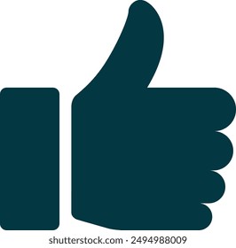 Thumb up or like icon symbol. EPS Vector File