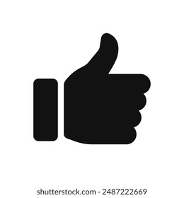 Thumb up and like icon. Like symbol. Vector