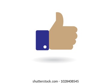 Thumb Up (Like) Icon / Vector. Facebook like. Facebook icon.