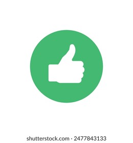 Thumb up like icon. Vector illustration