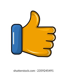 Thumb like shape vector design