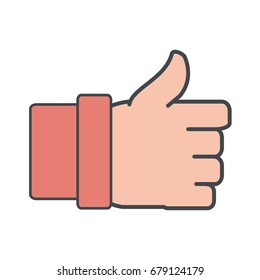 Thumb up like symbol