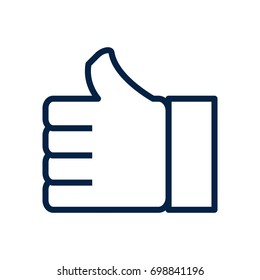 Thumb up like symbol