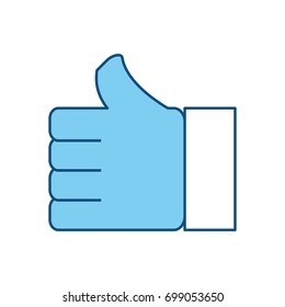 Thumb up like symbol