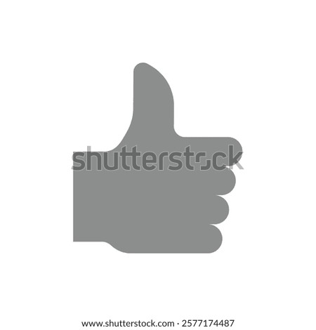 Thumb up or like symbol. Thumbs up social media vector icon.