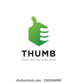 thumb logo and icon vector illustration design template