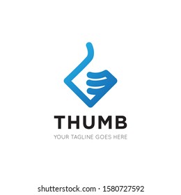 thumb logo and like icon vector illustration design template