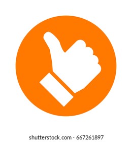 Thumb neutral – stock vector