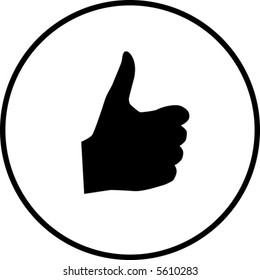 thumb up positive symbol