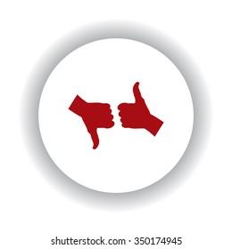 thumb up positive symbol icon