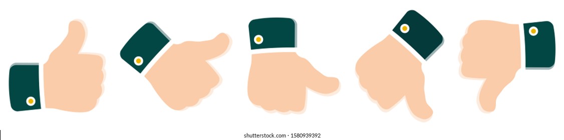 thumb rating system from good to bad