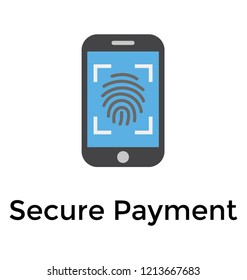 Thumb scanner in mobile, safe payment 
