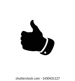 thumb up simple icon logo