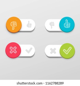 Thumb slider button