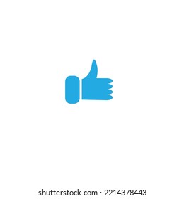 Thumb up symbol, finger up icon vector illustration. Like sign.