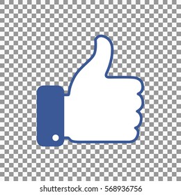 Thumb up symbol, finger up icon vector illustration.