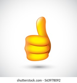 Thumb up symbol - vector illustration