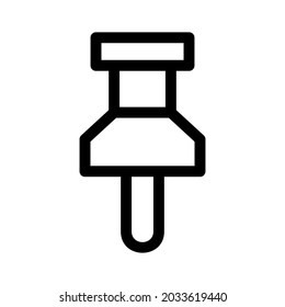 thumb tack icon or logo isolated sign symbol vector illustration - high quality black style vector icons
