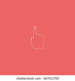 Thumb touch illustration.