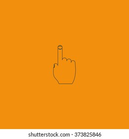 Thumb touch illustration.