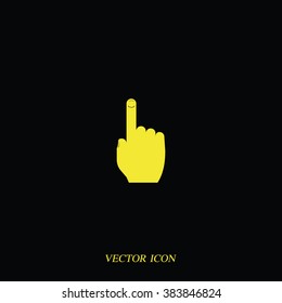 Thumb touch illustration.
