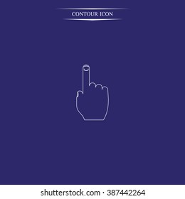 Thumb touch illustration.