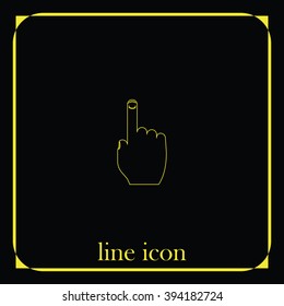 Thumb touch illustration.