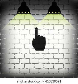 Thumb touch illustration.