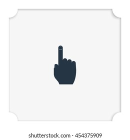 Thumb touch illustration.