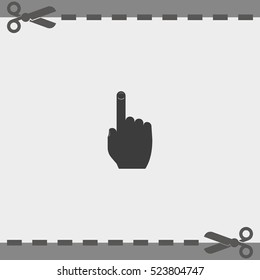 Thumb touch illustration.