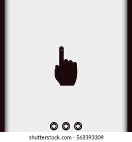 Thumb touch illustration.