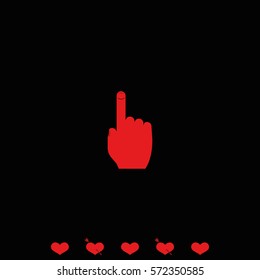 Thumb touch illustration.
