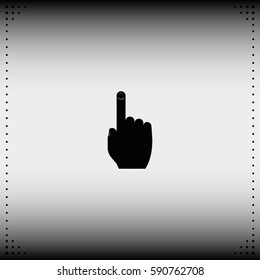 Thumb touch illustration.
