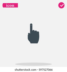 Thumb touch illustration.