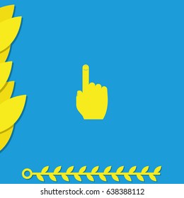 Thumb touch illustration.