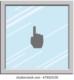 Thumb touch illustration.