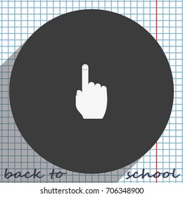 Thumb touch illustration.