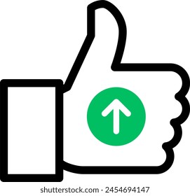 Thumb transparent background, a symbol of excellence and admiration